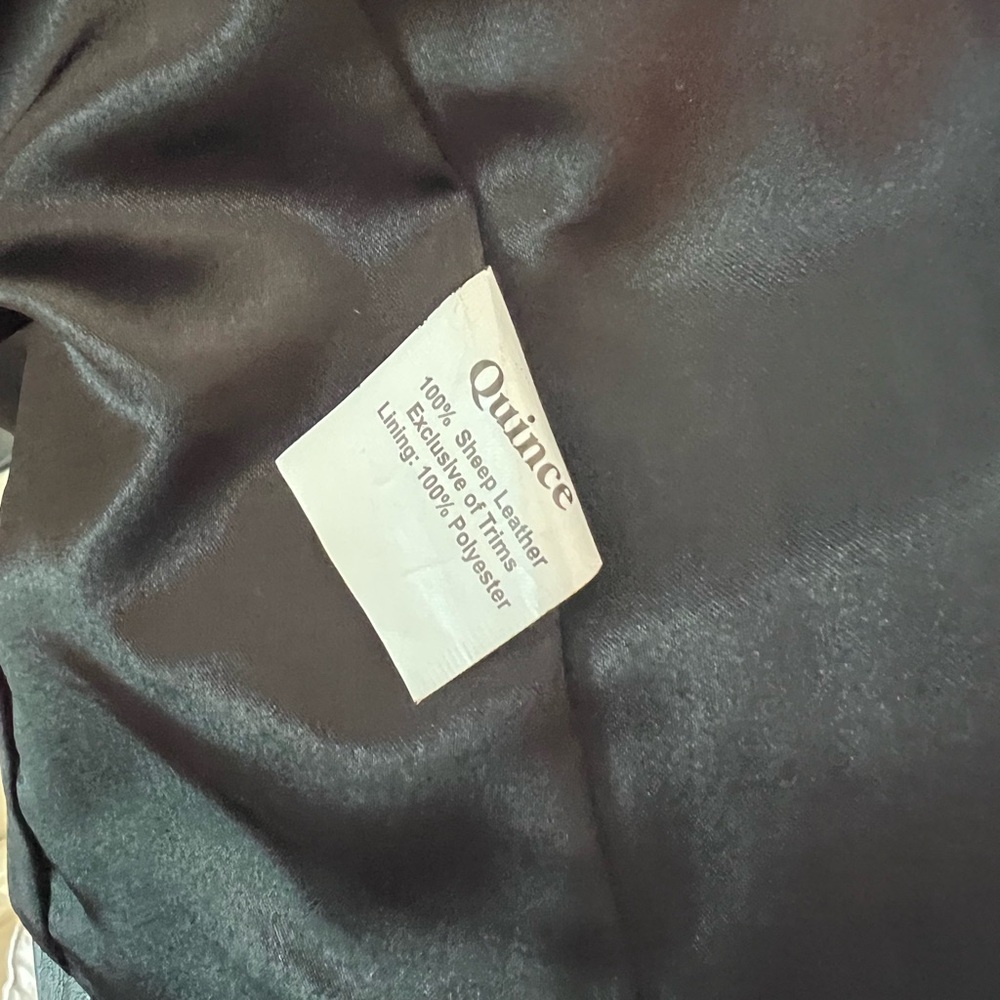 Quince Leather Blazer - L - Picture 4 of 9